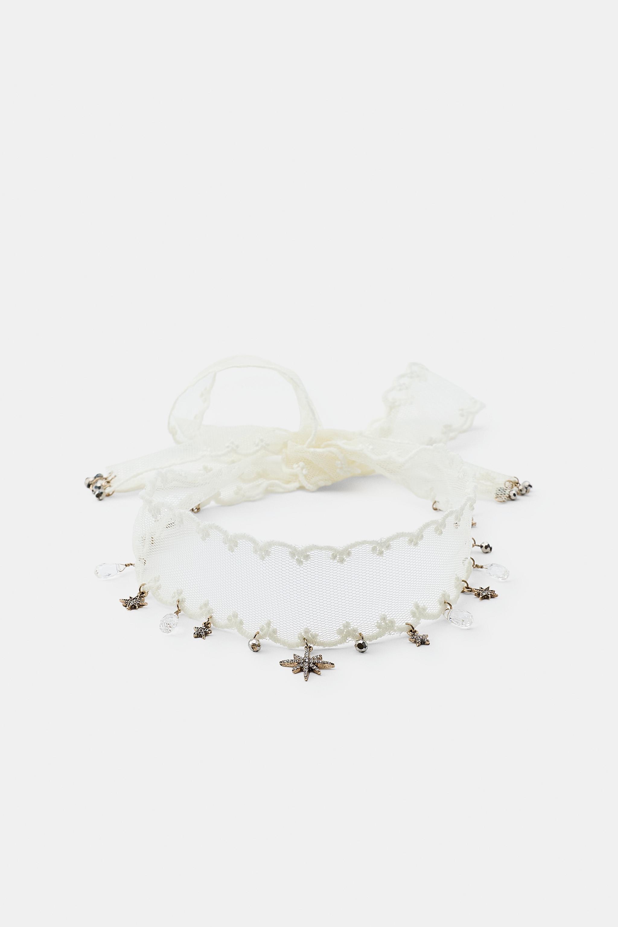 WOVEN CHARM CHOKER NECKLACE